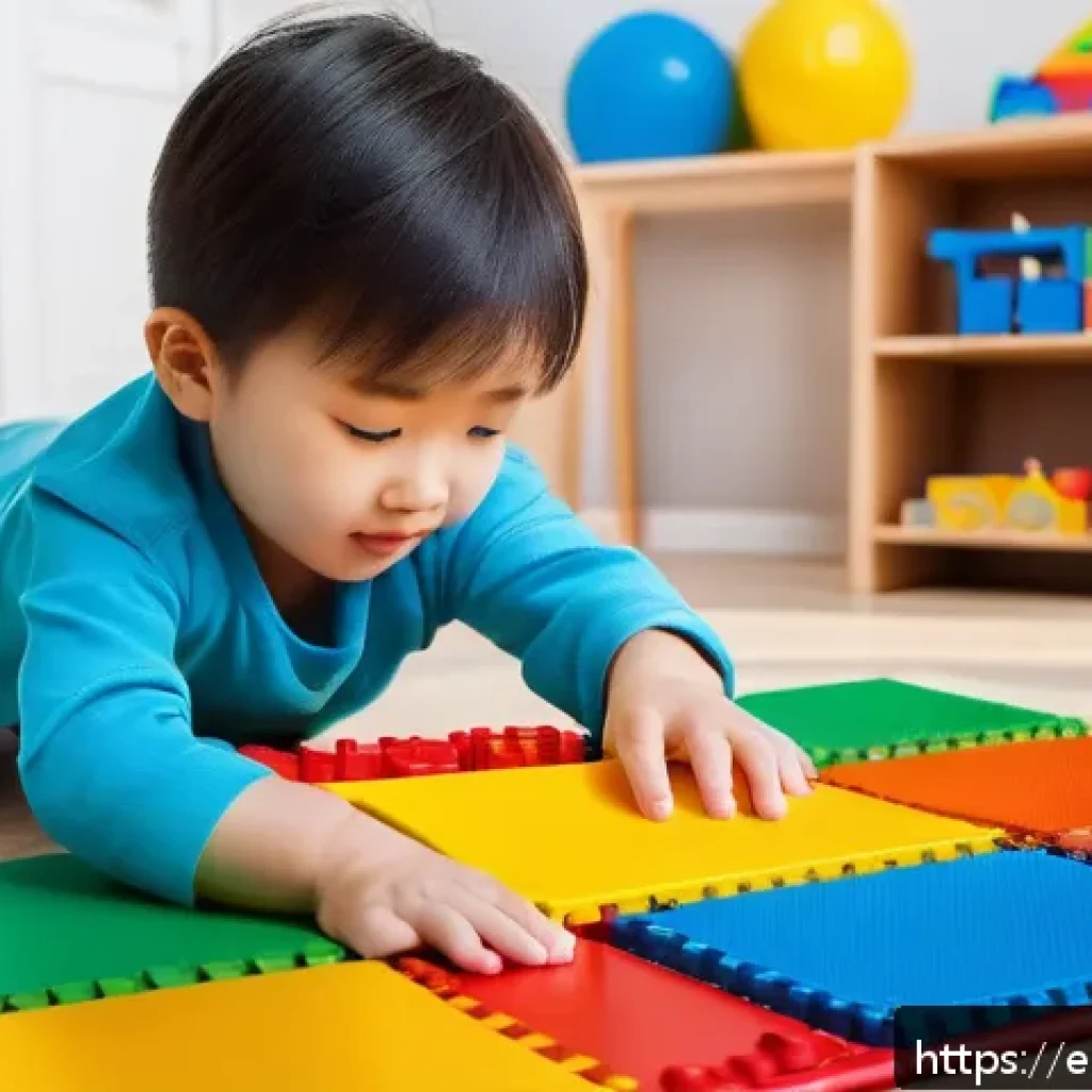 교사들이 추천하는 교육완구 - A vibrant and engaging scene of a young child, wearing comfortable play clothes, building a complex ...